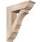 Ekena Millwork Balboa Traditional Smooth Bracket w/ Offset Brace, Douglas Fir, 7 1/2"W x 26"D x 30"H BKT0806X26X30BOA01SDF - alternate 1